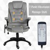 Vinsetto masažinė kėdė, biuro kėdė, žaidimų kėdė, reguliuojamo aukščio kėdė vadovams, ergonomiška, PU ratukai, pilka, 67x74x107-116 cm