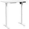 Vinsetto elektrinis reguliuojamo aukščio stalas 120 x 60 cm kompiuterio stalas su 3 atminties nustatymais, ergonomiškas stovimas-sėdimas stalas su apsauga nuo susidūrimo, 2 kabliukai, baltas