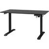 Vinsetto reguliuojamo aukščio rašomasis stalas 140 x 70 cm, elektrinis kompiuterio stalas su 4 atminties nustatymais, ergonomiškas sėdimas ir stovimas stalas su kabliu, apsauga nuo susidūrimo, juodas