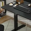 Vinsetto reguliuojamo aukščio rašomasis stalas 140 x 70 cm, elektrinis kompiuterio stalas su 4 atminties nustatymais, ergonomiškas sėdimas ir stovimas stalas su kabliu, apsauga nuo susidūrimo, juodas