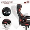 "Vinsetto" žaidimų kėdė su supimo funkcija, reguliuojamo aukščio, ergonomiška, garsiakalbis, juosmens ir kaklo atrama, odos imitacija