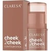 Claresa Cheek 2 Cheek Contour Stick 02 Milk Choco, 5,5 g