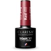Activeshop Hibridinis nagų lakas Claresa Soak Off Raudona, Nr.418 raudona, 5 g