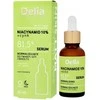 DELIA serumas veidui, kaklui ir dekoltei Niacinamidas 10% + Cinkas 81,5% 30 ml