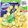 WC valiklis - gaiviklis DOMESTOS TRIO POWER 5 LIME, 3x55 g