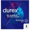 Prezervatyvai Durex Extra Safe 3 vnt, storesni, drėkinti