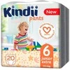 Kindii KINDI Sauskelnės-kelnaitės junior extra 6 dydis (15+ kg) 20 vnt