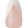 KISS Dirbtiniai nagai su klijais Classy Nails, Šilkinė suknelė, Balta, Vidutinis karstas