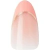 Rožinė KISS Dirbtiniai nagai su klijais Voguish Fantasy French, Rožinė French Tips, Medium, Migdolų forma
