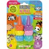 Crayons ESTETICA Smart Kids pirštų kreidelės „Happy Bees“ 6 vnt.