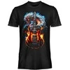 BLT Marškinėliai Burning Guitar Dragon, Dydis: L