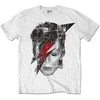 Marškinėliai David Bowie Halftone Flash Face, Dydis: XXL