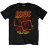 Rock AC/DC Back in Juodas Tour 1980 Marškinėliai, Dydis: XXL