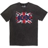 Rock AC/DC Flag Stone Wash Marškinėliai, Dydis: L