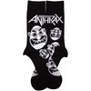 Rock Anthrax Faces Pattern B&amp;W Kojinės
