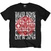 Rock David Bowie Live In Japan Marškinėliai, Dydis: M