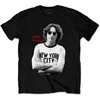 Rock John Lennon New York City Juodas &amp; Baltas Marškinėliai, Dydis: L