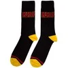 Rock Kojinės Kiss Raudona Logo Single Stripe