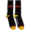 Rock Kojinės Kiss Raudona Logo Single Stripe