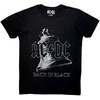 Rock Marškinėliai AC/DC Back In Juodas Bell Premium Carbon, Dydis: L