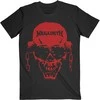 Rock Megadeth Vic Hi-Contrast Raudona Marškinėliai, Dydis: L