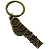 Rock Queen Gold Logo Raktų Pakabukas