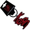 Rock Raktų Pakabukas Korn Raudona Logo