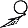 Rock Raktų Pakabukas Metallica Juodas &amp; Baltas M Logo