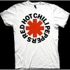 Rock Raudona Hot Chili Peppers Raudona Asterisk Marškinėliai, Dydis: XL