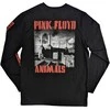 Rock Rožinė Floyd Animals B&amp;W Marškinėliai Ilgomis Rankovėmis, Dydis: M