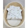 Bobono Kūdikio patalynės komplektas su žąselėmis 75x100 cm iš medvilnės NEWBORN