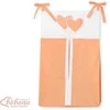 Bobono Diaper bag- Hanging Hearts oranžinis