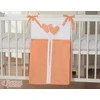 Bobono Diaper bag- Hanging Hearts oranžinis