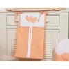 Bobono Diaper bag- Hanging Hearts oranžinis