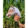 Super Hobby Horse Medinis žirgas su kotu – rudas tobiano su balta karčiais