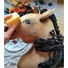 Super Hobby Horse Medinis žirgas ant lazdos šviesiai rudas Premium