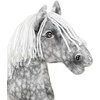 Super Hobby Horse Medinis hobio arkliukas pilkas su balta karčia