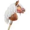Hobby Horse lazdelinis arkliukas tobiano bay su balta karčiene Super Hobby Horse Premium