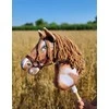 Super Hobby Horse Medinis hobio arkliukas rudas su karčiais