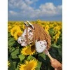 Super Hobby Horse Hobby Horse lazdelinis arkliukas rudas leopardinis su ruda karčiais Premium A4