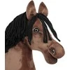 Super Hobby Horse Medinis žirgas su kotu – rudas, Premium