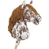 Super Hobby Horse Medinis žirgas su kotu – rudas leopardinis su ruda karčia
