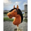 Super Hobby Horse Medinis žirgas su kotu – šviesiai rudas, Premium