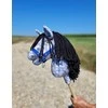 Super Hobby Horse Žirgas ant lazdelės vaikams, pilkas su juoda griva