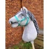 Super Hobby Horse Medinis žaislinis arkliukas – pilkas su pilka karčiais