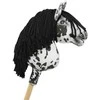 Super Hobby Horse Hobby Horse lazdelinis arkliukas leopardinis su juoda karčiene A4