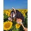 Hobby Horse lazdelinis arkliukas tobiano bay su juoda karčiene Super Hobby Horse Premium