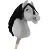 Super Hobby Horse Medinis hobis arkliukas pilkas su juoda karčia
