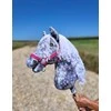 Super Hobby Horse Medinis hobio arkliukas pilkas su balta karčia
