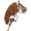 Super Hobby Horse Hobby Horse lazdelinis arkliukas rudas leopardinis su ruda karčiais Premium A4